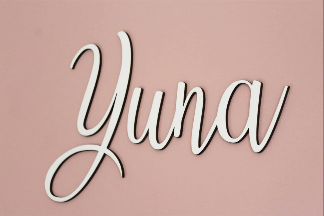 Prénom mural personnalisé