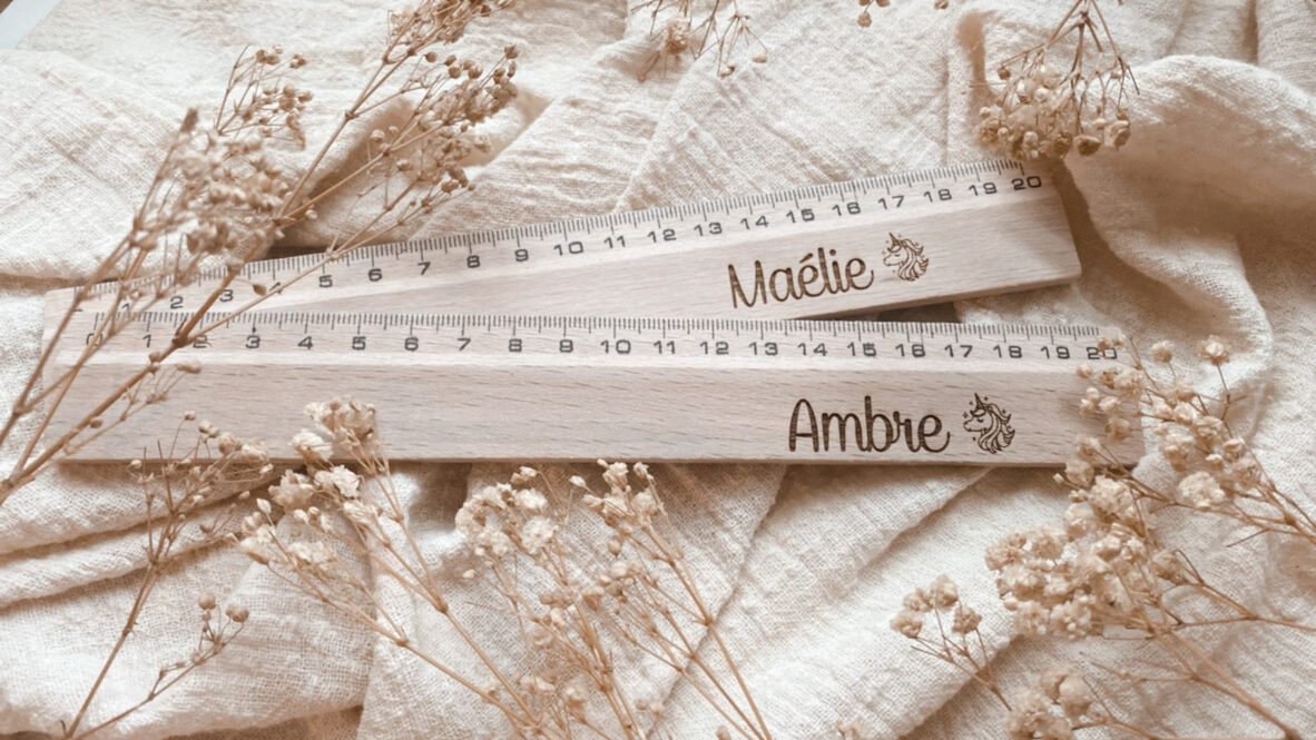 Règle à personnaliser l'Atelier Ophélie