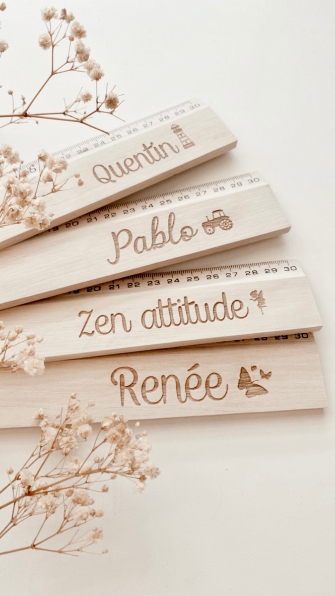 Règle personnailsée l'Atelier Ophélie