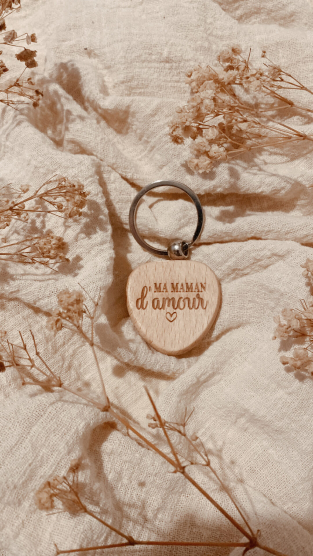 portecle_latelierophelie Porte clé ma Maman d'amour