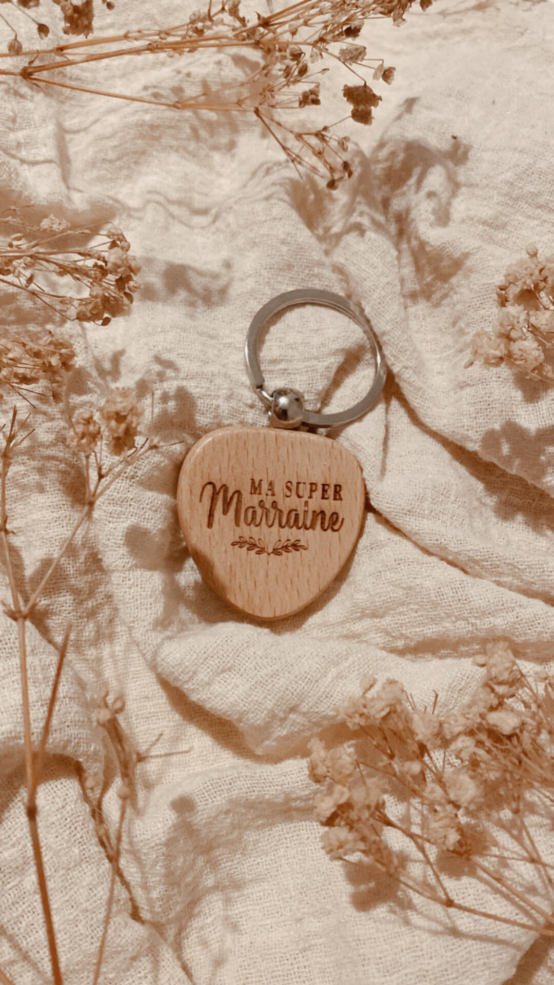 portecle_latelierophelie Porte clé Ma super Marraine